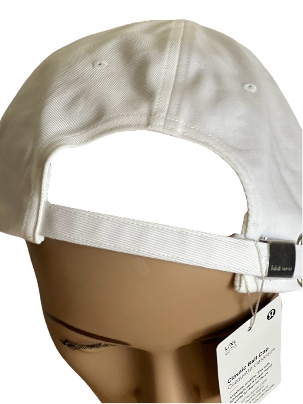 Lululemon NWT Wordmark Unisex Classic Ball Cap in White Black Large/XLarge - Picture 8 of 9